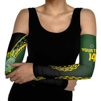Custom Avaiki Cook Islands Rugby Arm Sleeves Kuki Airani Tatau Black LT14 - Polynesian Pride