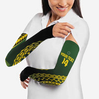 Custom Avaiki Cook Islands Rugby Arm Sleeves Kuki Airani Tatau Black LT14 - Polynesian Pride
