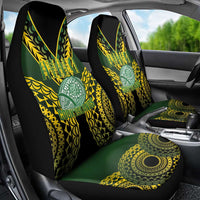 Avaiki Cook Islands Rugby Car Seat Cover Kuki Airani Tatau Black LT14 - Polynesian Pride