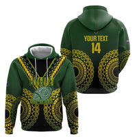 Custom Avaiki Cook Islands Rugby Hoodie Kuki Airani Tatau Black - Polynesian Pride