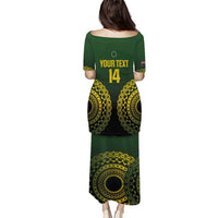 Custom Avaiki Cook Islands Rugby Puletasi Kuki Airani Tatau Black - Polynesian Pride