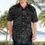 Polynesia Hawaiian Shirt Polynesian Pattern Mix Plumeria Black LT14 - Polynesian Pride