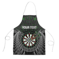 Personalised New Zealand Darts Apron Dartboard Maori Fern Puhoro Art - Polynesian Pride