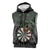 Personalised New Zealand Darts Sleeveless Zip Hoodie Dartboard Maori Fern Puhoro Art - Polynesian Pride