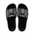 Personalised New Zealand Darts Slide Sandals Dartboard Maori Fern Puhoro Art - Polynesian Pride