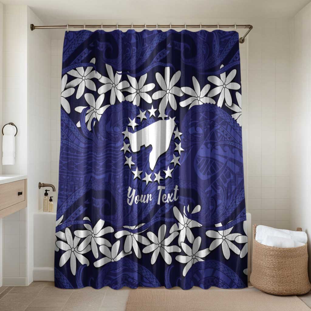 Personalised Cook Islands Pukapuka Bathroom Set Tiare Maori Polynesian Waves Tattoo