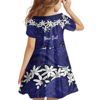 Personalised Cook Islands Pukapuka Family Matching Off Shoulder Maxi Dress and Hawaiian Shirt Tiare Maori Polynesian Waves Tattoo LT14 - Polynesian Pride