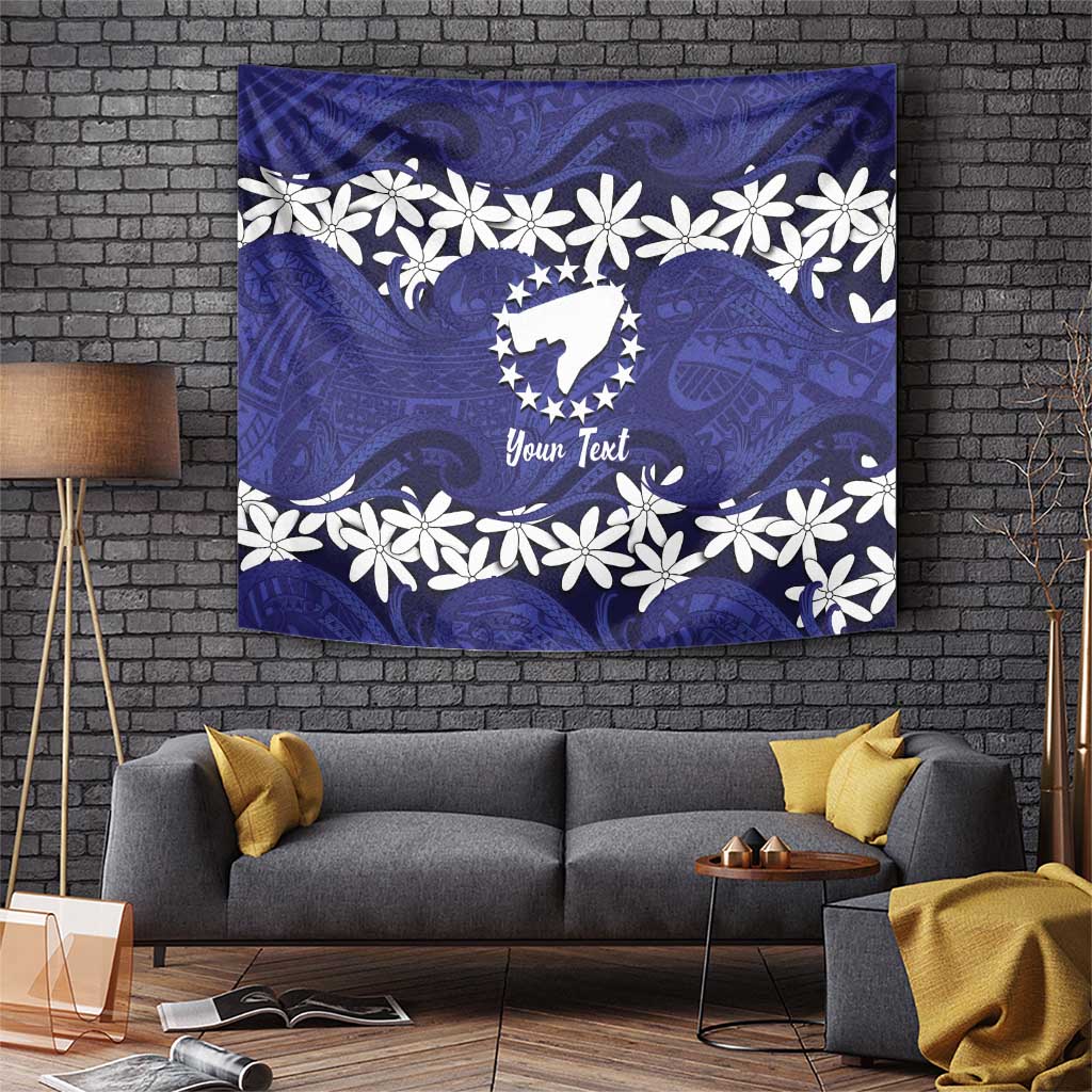 Personalised Cook Islands Pukapuka Tapestry Tiare Maori Polynesian Waves Tattoo