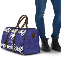 Personalised Cook Islands Pukapuka Travel Bag Tiare Maori Polynesian Waves Tattoo
