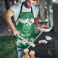 Personalised Cook Islands Rarotonga Apron Tiare Maori Polynesian Waves Tattoo