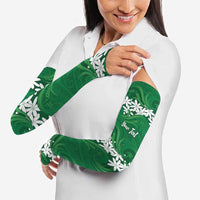 Personalised Cook Islands Rarotonga Arm Sleeves Tiare Maori Polynesian Waves Tattoo