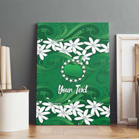 Personalised Cook Islands Rarotonga Canvas Wall Art Tiare Maori Polynesian Waves Tattoo