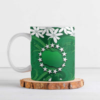 Personalised Cook Islands Rarotonga Ceramic Mug Tiare Maori Polynesian Waves Tattoo