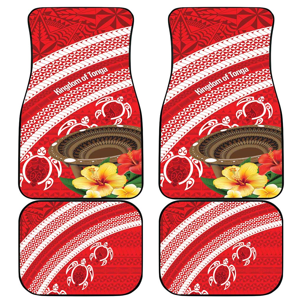 Kingdom Of Tonga Emancipation Day Car Mats Tongan Ngatu With Kumete Red