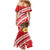 Kingdom Of Tonga Emancipation Day Mermaid Dress Tongan Ngatu With Kumete Red
