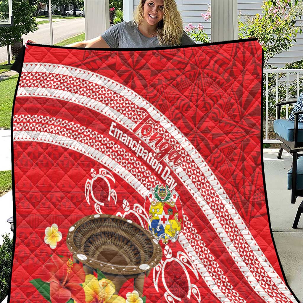 Kingdom Of Tonga Emancipation Day Quilt Tongan Ngatu With Kumete Red