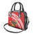 Kingdom Of Tonga Emancipation Day Shoulder Handbag Tongan Ngatu With Kumete Red