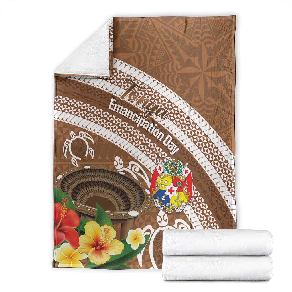 Kingdom Of Tonga Emancipation Day Blanket Tongan Ngatu With Kumete Brown
