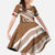Kingdom Of Tonga Emancipation Day Family Matching Tank Maxi Dress and Hawaiian Shirt Tongan Ngatu With Kumete Brown