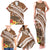 Kingdom Of Tonga Emancipation Day Family Matching Tank Maxi Dress and Hawaiian Shirt Tongan Ngatu With Kumete Brown