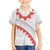 Tonga White Sunday Family Matching Short Sleeve Bodycon Dress and Hawaiian Shirt Heilala Flowers Tongan Ngatu Pattern
