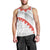 Tonga White Sunday Men Tank Top Heilala Flowers Tongan Ngatu Pattern