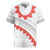 Tonga White Sunday Rugby Jersey Heilala Flowers Tongan Ngatu Pattern