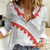 Tonga White Sunday Women Casual Shirt Heilala Flowers Tongan Ngatu Pattern