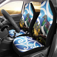 Kekeru New Zealand Matariki Car Seat Cover Kukupa Kowhai Maori New Year Blue Version LT14 - Polynesian Pride