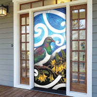 Kekeru New Zealand Matariki Door Cover Kukupa Kowhai Maori New Year Blue Version