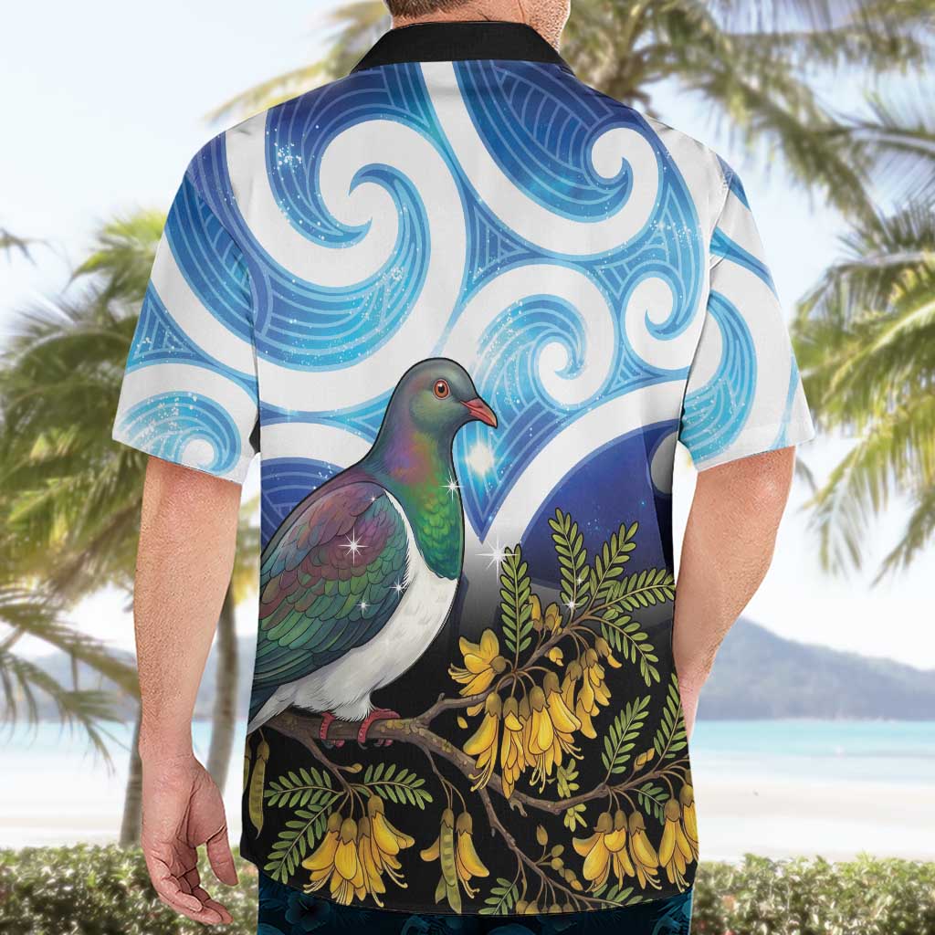 Kekeru New Zealand Matariki Hawaiian Shirt Kukupa Kowhai Maori New Year Blue Version