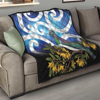 Kekeru New Zealand Matariki Quilt Kukupa Kowhai Maori New Year Blue Version