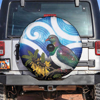 Kekeru New Zealand Matariki Spare Tire Cover Kukupa Kowhai Maori New Year Blue Version LT14 Blue - Polynesian Pride