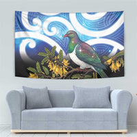 Kekeru New Zealand Matariki Tapestry Kukupa Kowhai Maori New Year Blue Version