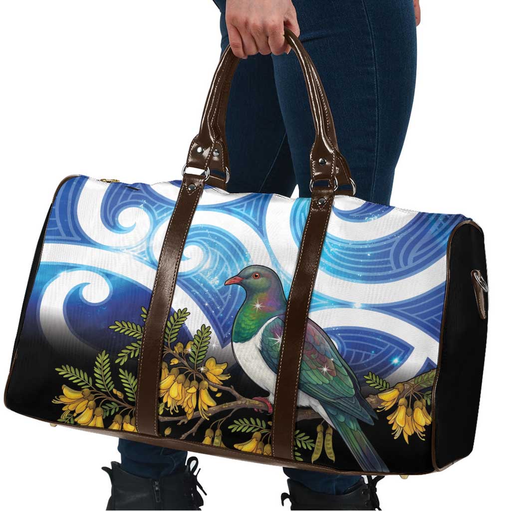 Kekeru New Zealand Matariki Travel Bag Kukupa Kowhai Maori New Year Blue Version