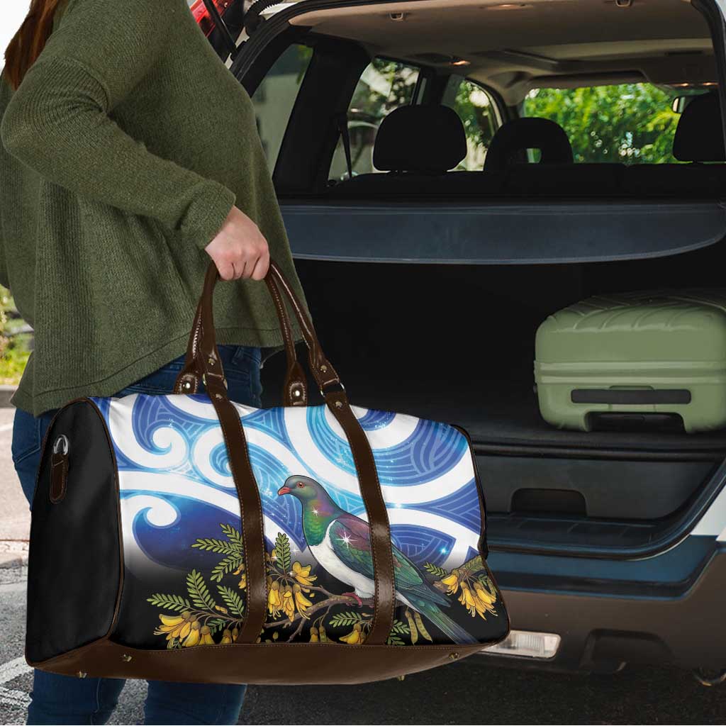 Kekeru New Zealand Matariki Travel Bag Kukupa Kowhai Maori New Year Blue Version