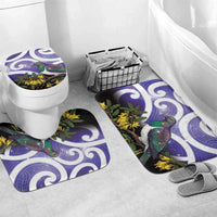 Kekeru New Zealand Matariki Bathroom Set Kukupa Kowhai Maori New Year Purple Version