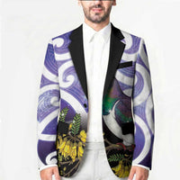 Kekeru New Zealand Matariki Blazer Kukupa Kowhai Maori New Year Purple Version