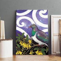 Kekeru New Zealand Matariki Canvas Wall Art Kukupa Kowhai Maori New Year Purple Version
