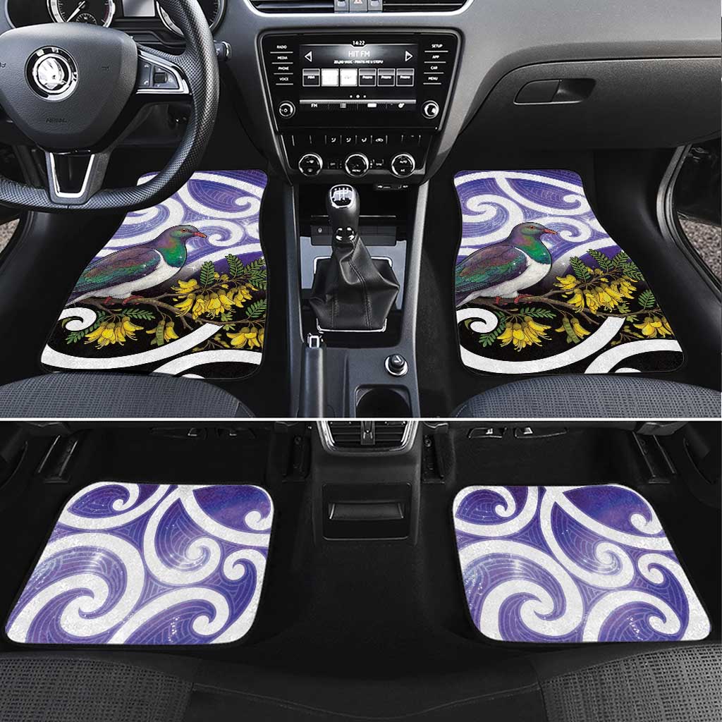 Kekeru New Zealand Matariki Car Mats Kukupa Kowhai Maori New Year Purple Version
