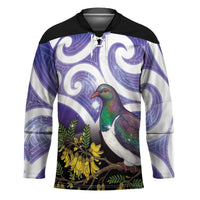 Kekeru New Zealand Matariki Hockey Jersey Kukupa Kowhai Maori New Year Purple Version LT14 Unisex Purple - Polynesian Pride