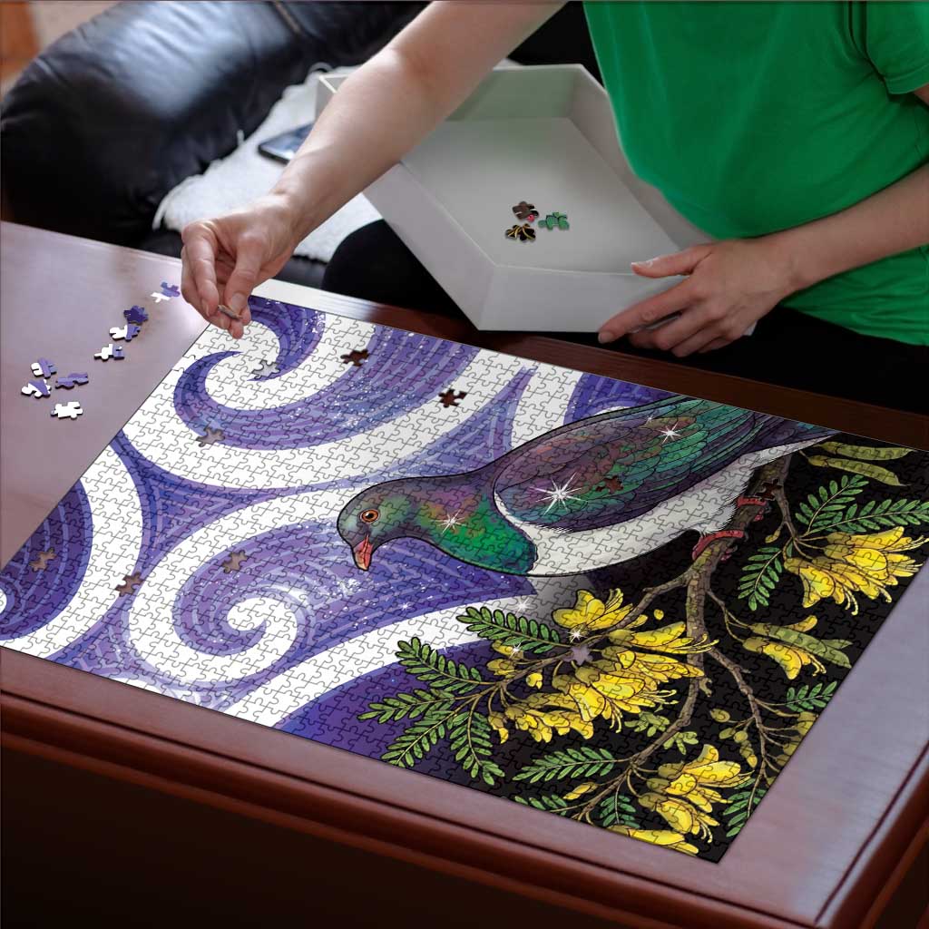 Kekeru New Zealand Matariki Puzzle Kukupa Kowhai Maori New Year Purple Version