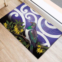 Kekeru New Zealand Matariki Rubber Doormat Kukupa Kowhai Maori New Year Purple Version
