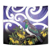 Kekeru New Zealand Matariki Tapestry Kukupa Kowhai Maori New Year Purple Version