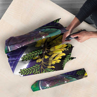 Kekeru New Zealand Matariki Umbrella Kukupa Kowhai Maori New Year Purple Version