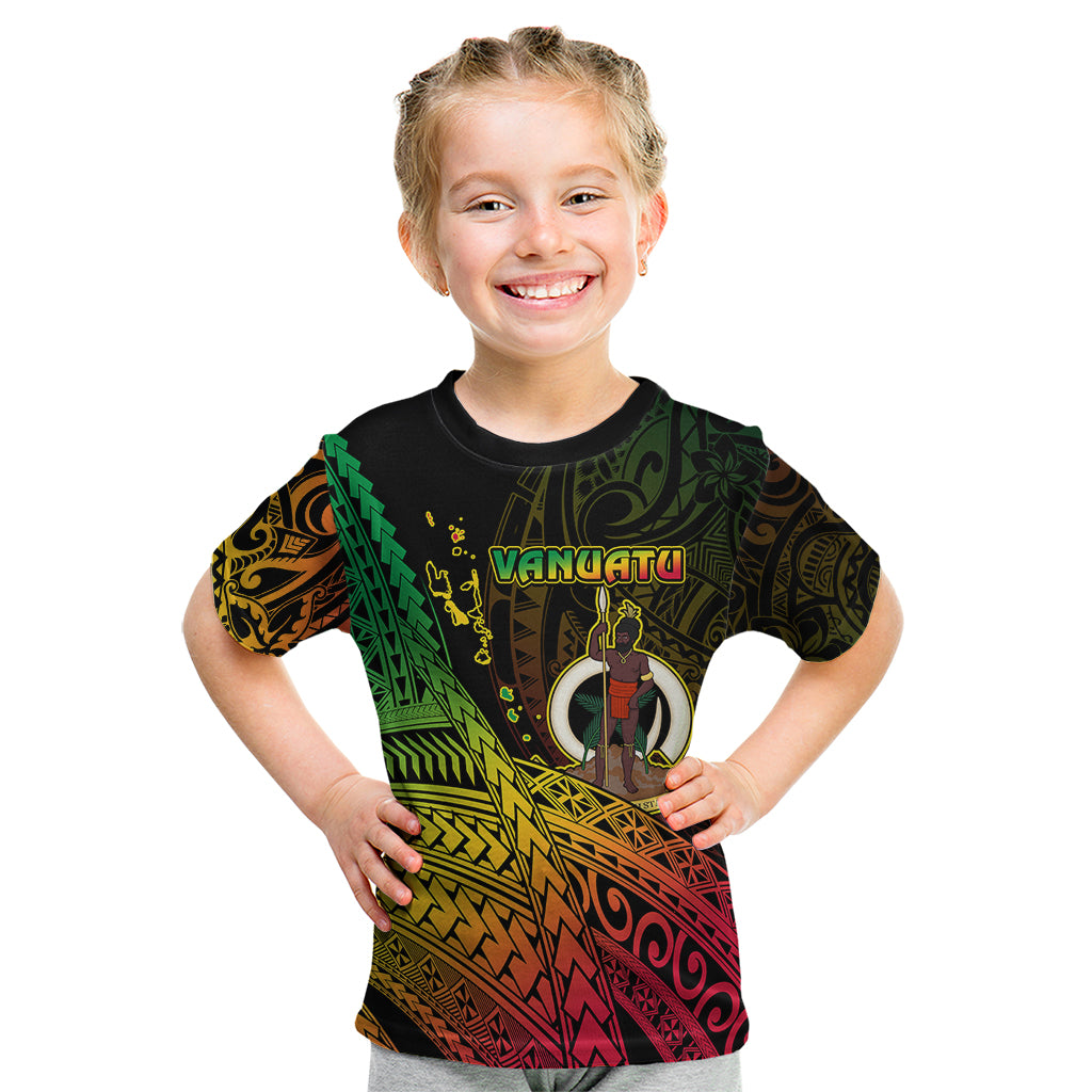 Polynesian Pride Vanuatu Kid T Shirt Proud To Be A Ni-Van LT14 Black - Polynesian Pride