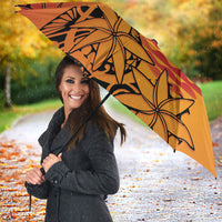 French Polynesia Manta Ray Tattoo Umbrella Tahiti Hahalua Tiare Maori Gradient Style