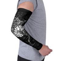 French Polynesia Manta Ray Tattoo Arm Sleeves Tahiti Hahalua Turtle Shark Black Color