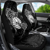 French Polynesia Manta Ray Tattoo Car Seat Cover Tahiti Hahalua Turtle Shark Black Color