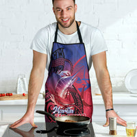 Guam Blue Marlin Fishing Apron Guahan Fish Hook Tattoo